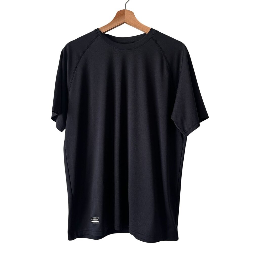 Under Armour Tactical HeatGear Short Sleeve Shirt Black Medium Loose Fit